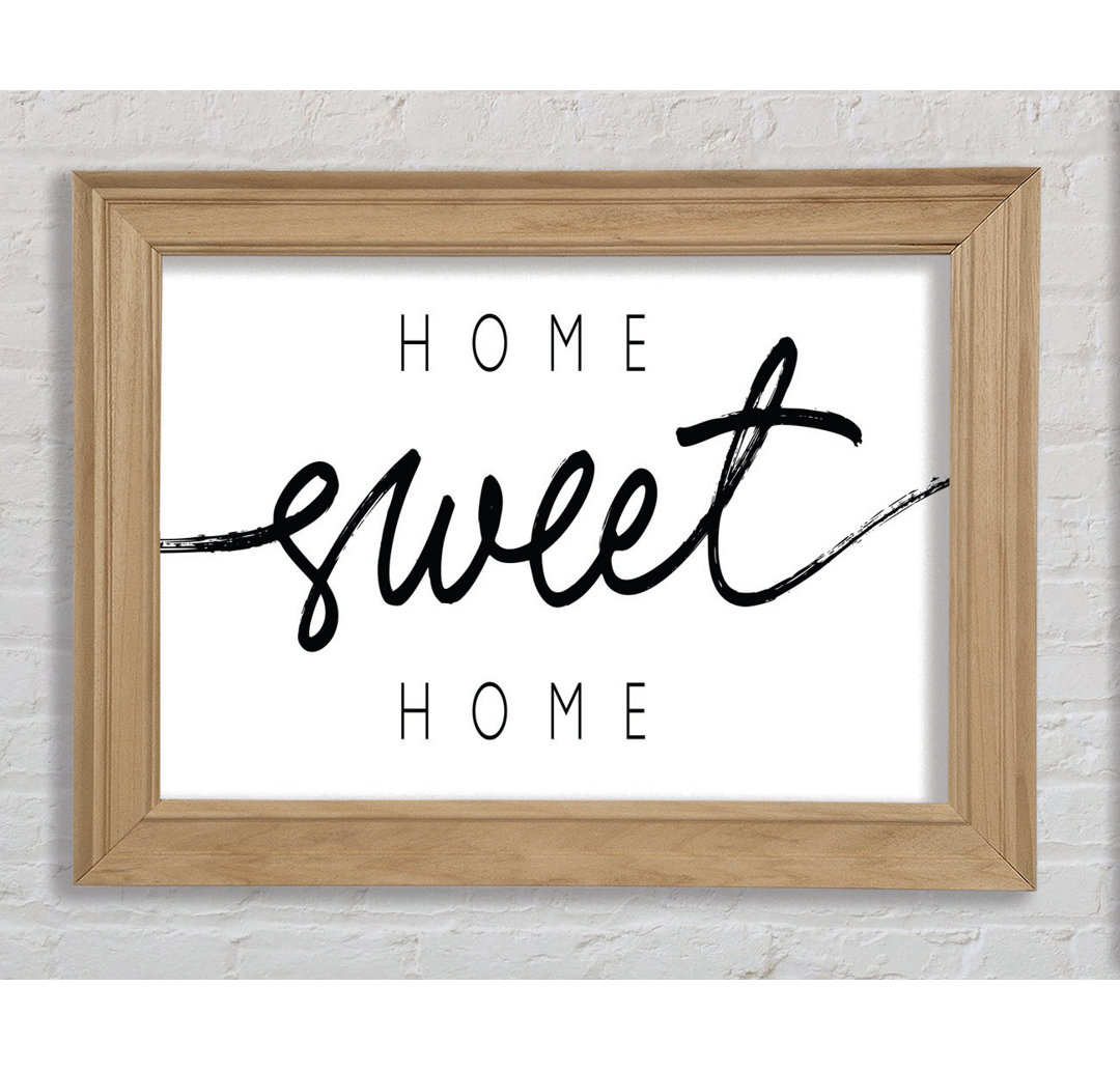 Home Sweet Home Quirky - Einzelner Bilderrahmen Kunstdrucke