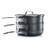 Granitestone Stackable Space Saving 10 Piece Aluminum Non Stick Cookware Set, Oven & Dishwasher Safe