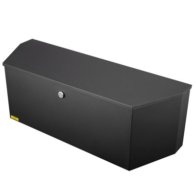 Utility Trailer Tongue Tool Box, 37.14 In Deep, 12.85 Wide, 12.4 High, Carbon Steel, With Lock And Keys, Weather - , Lightweight Design, Smooth Lid Movement For Storage Opening