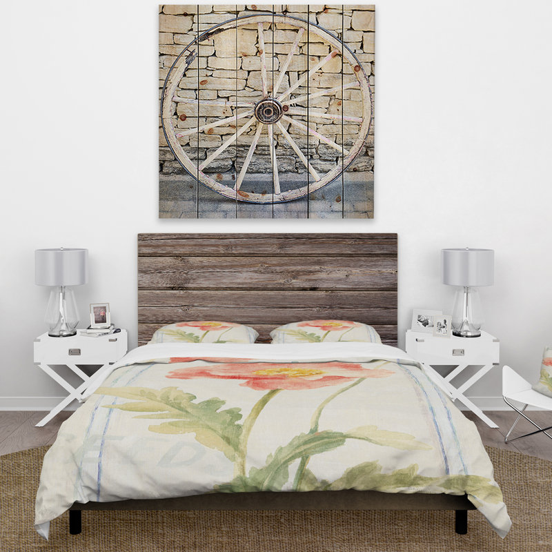 Polyester Weave / Muslin Floral Duvet Cover, Full/Queen Duvet Cover + 2 Shams
