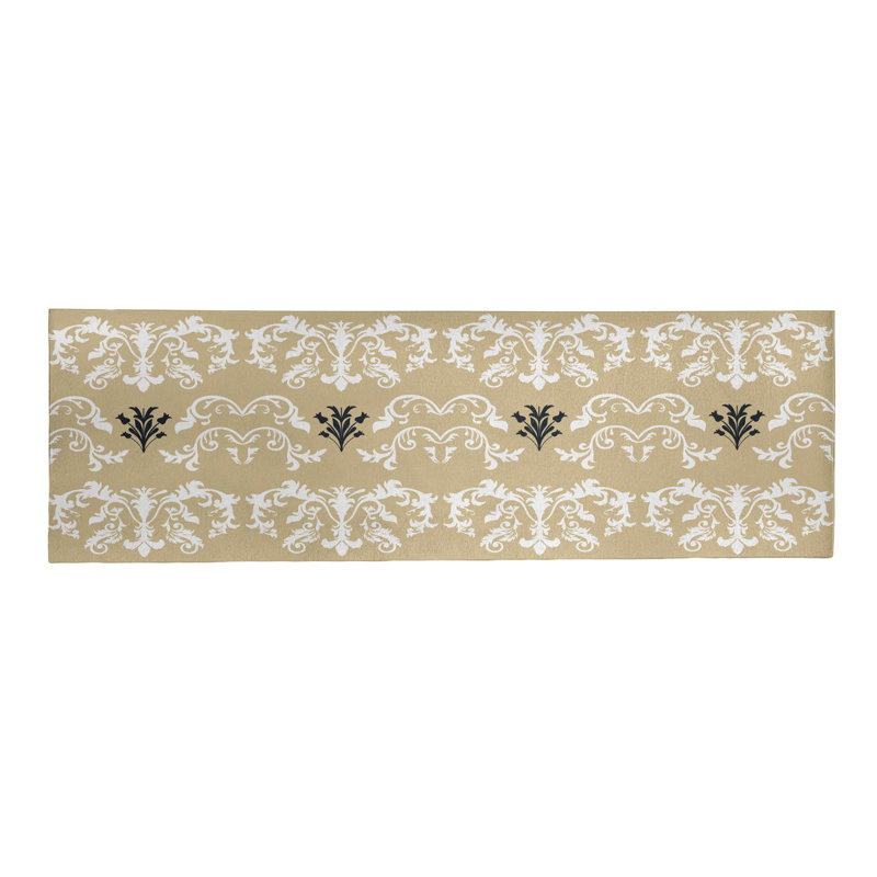 Tapis de couloir doré