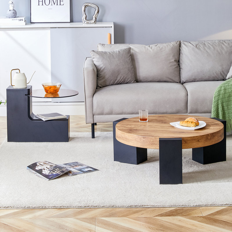 The Detachable Double-Decker Coffee Table, The Stylish Design, Wood