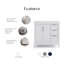 Meuble-lavabo de comptoir en marbre blanc 36 po Elizabeth de Elizabeth avec robinet Elizabeth-2105766617-2112073370