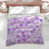 Floral mauve / bleu sélectionné