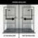 Divide 34" W x 74" H Fixed Framed Shower Screen with 3/8" Striped Glass