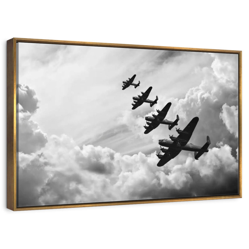 Avions de guerre de la Seconde Guerre mondiale, Cadre flottant doré, 13 po x 9 po