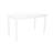  60" White Solid Wood Dining Table-594013929