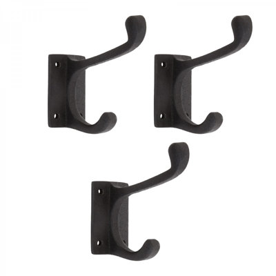 Wrought Iron Double Wall Mounted Robe Hook