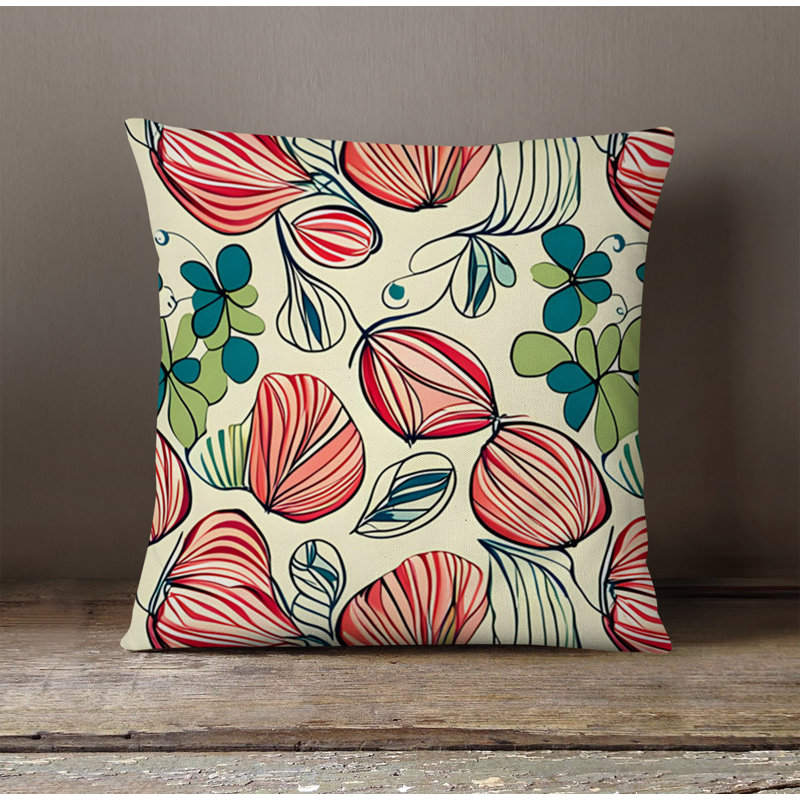 Throw Pillow, Pillow Cover Only - No Insert, 16"H x 16"W