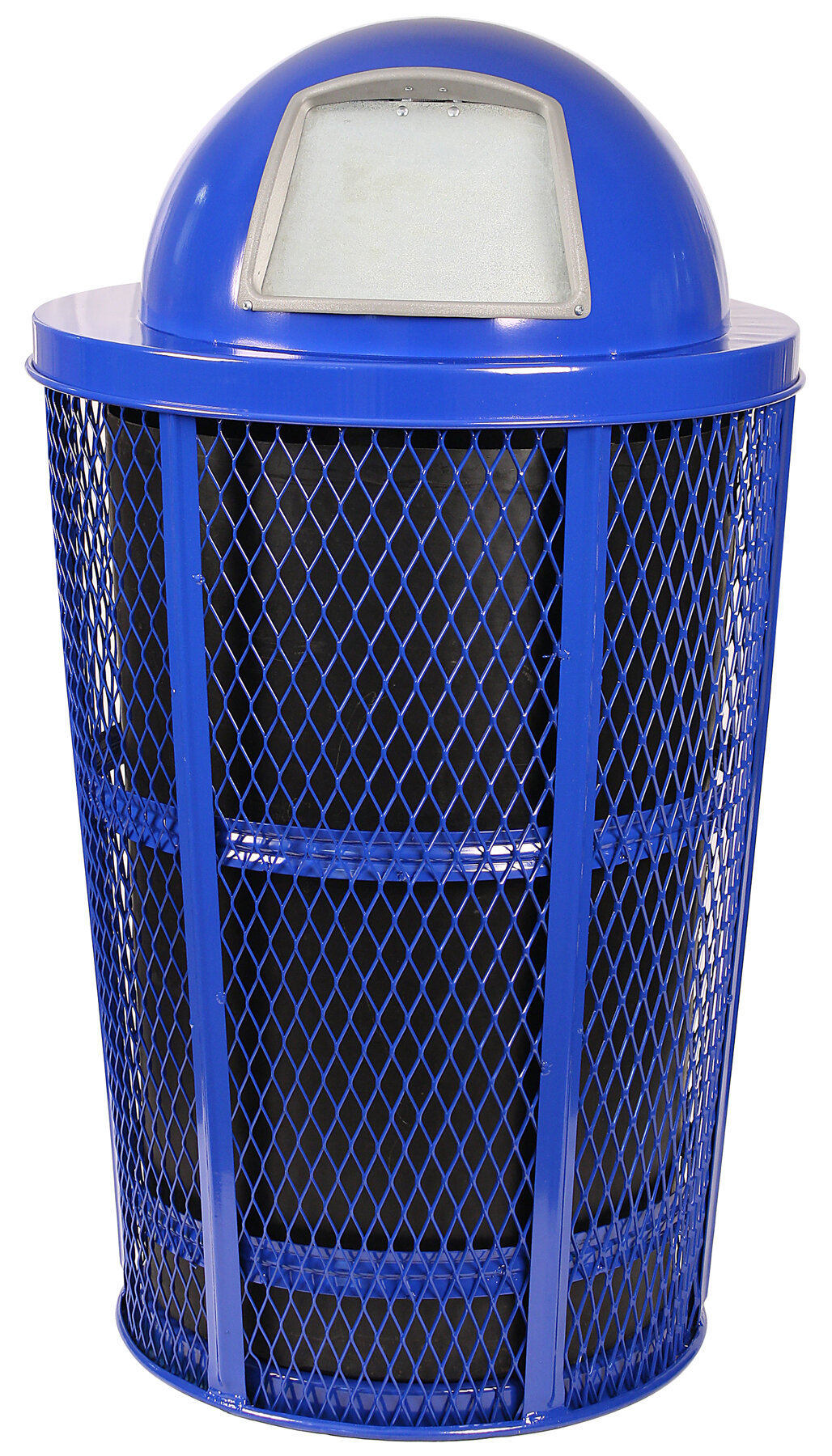 Witt Outdoor Expanded Metal Receptacle 48 Gal Galvanized Steel