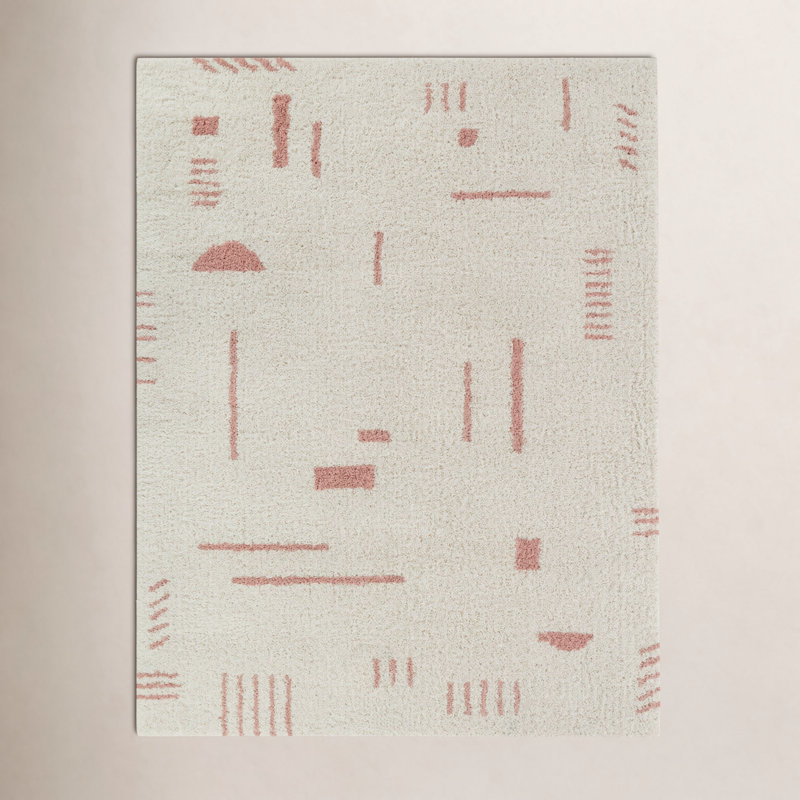 Tapis géométrique à poils longs Morin, Rectangle 4 pi 4 po x 6 pi
