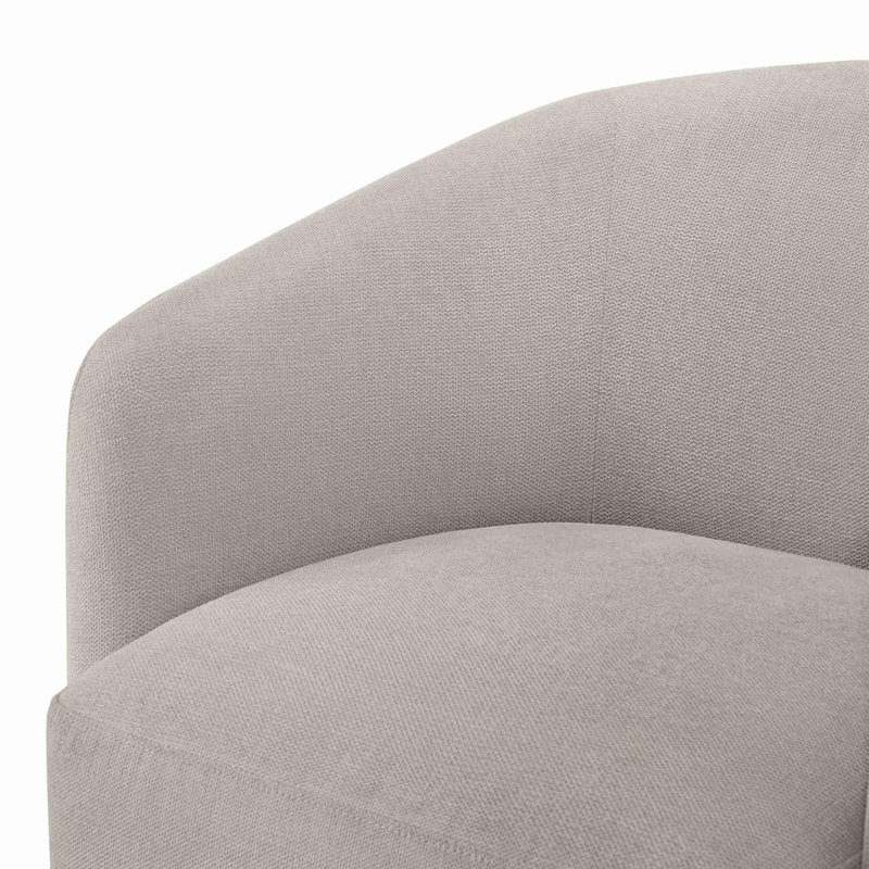 Fauteuil demi-tonneau pivotant 360, Beige