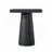 20x20x24" Black Square Side Table with Pedestal Base