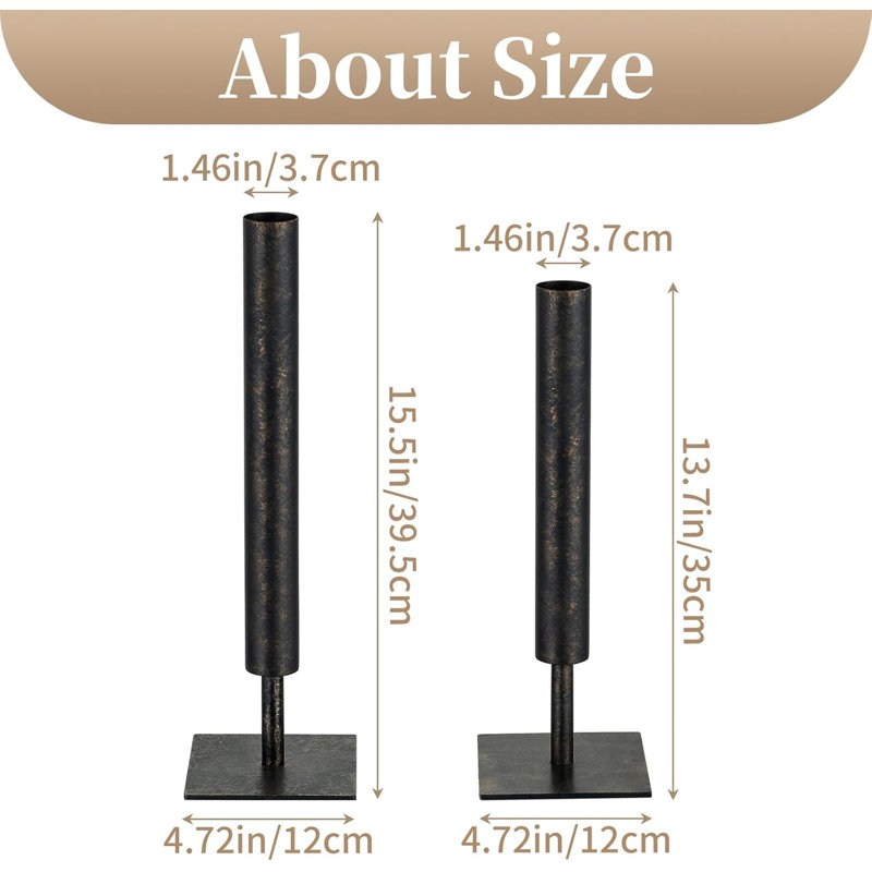 Black Single Stem Vase