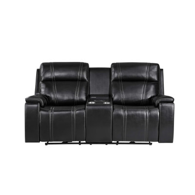 Causeuse inclinable électrique avec console et glacière