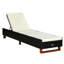 Chaise longue simple inclinable en acacia 80 po Isak-339113576-339113579