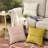 Orange Set of 2 Plain Colors Equal Quadrants Throw Pillows FULL set with inserts size 18"x18"-855817374-855817369