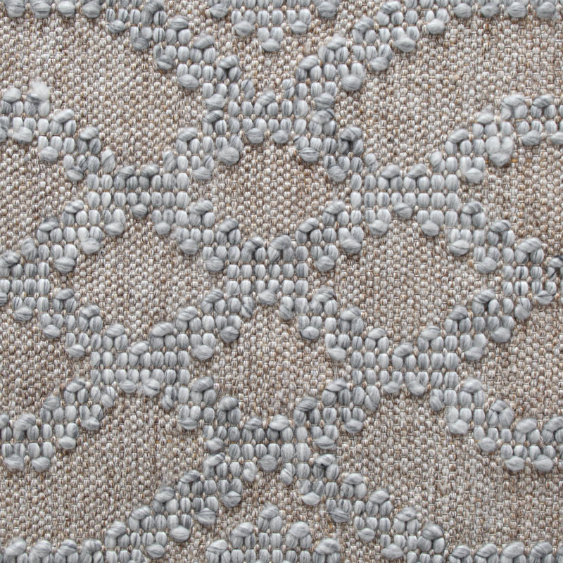 Cable Geometric Handwoven Blue Indoor / Outdoor Use Area Rug, Blue, Runner 2'6" x 8'