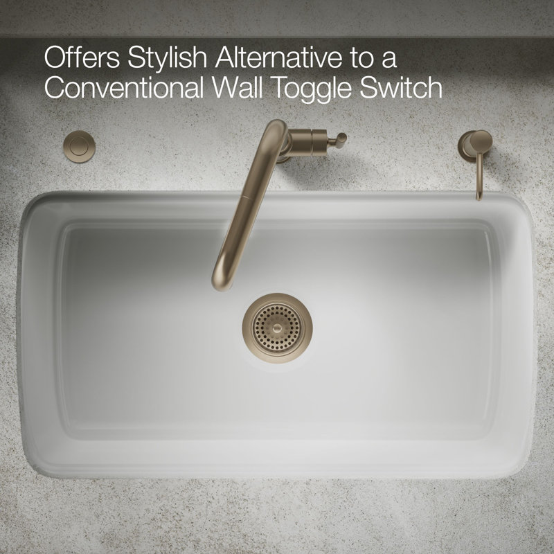 Garbage Disposal Air Switch Button, Vibrant Brushed Bronze
