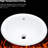 17"X15.5" Semi - Recessed White Ceramic Bathroom Countertop Vessel Sink, Construction Material, Stain Look, Simple Cleaning Approach Optimized Design, Finish, Easy To Maintain-1153572677