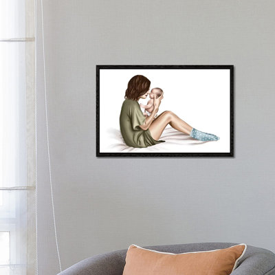 Mother And Baby by Elza Fouche - Painting on Canvas