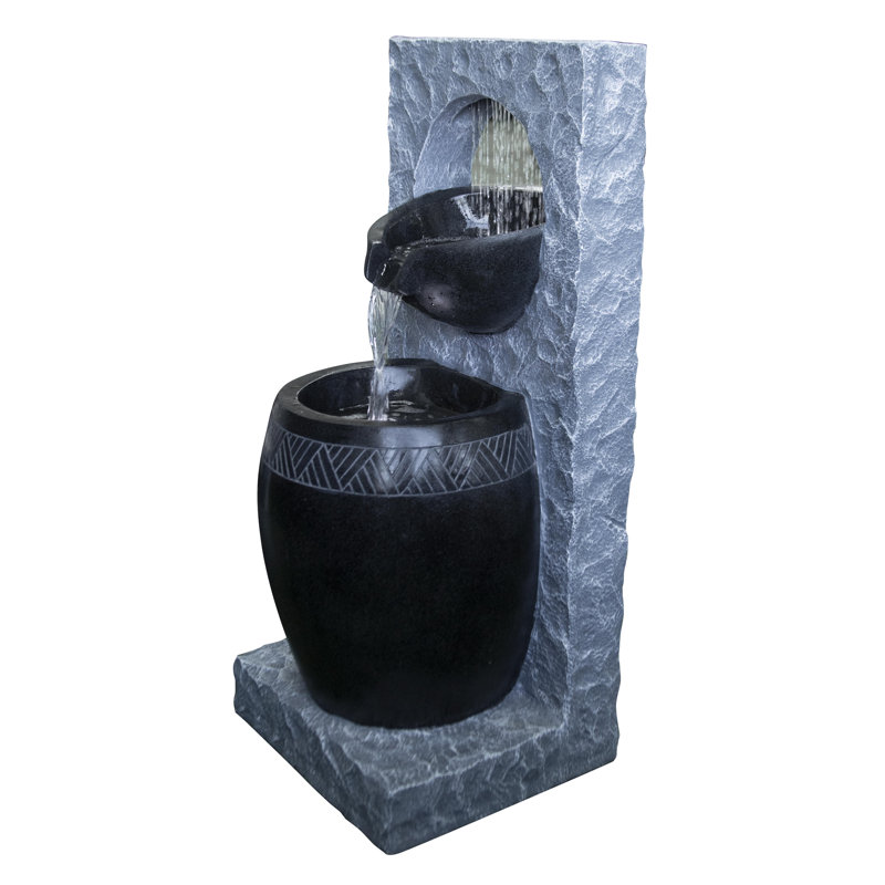 Fontaine 32 pouces Cascata avec pompe écoénergétique et éclairage DEL