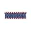 Rideaux de salon kbndieu, motif de drapeau avec étoiles et rayures translucides, pour œillets-236022932