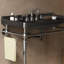 Luxurious Bathroom Console Sink With Premium Ceramic Basin And Stylish Stainless Steel Legs
