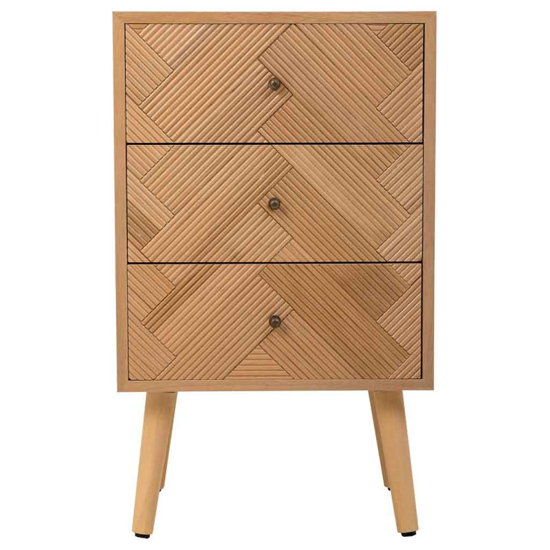 Vernita 42cm W Manufactured Wood Bedside Table