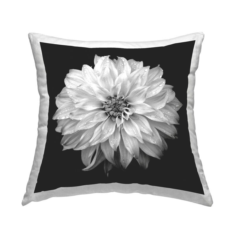 Dahlia sur un coussin décoratif imprimé par Debra Van Swearingen