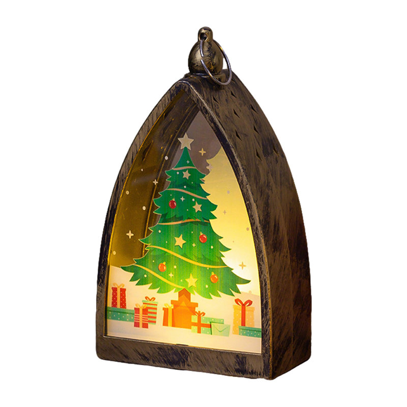 Lanterne de Noël lumineuse décorative de Noël, A,B,C,D