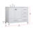 Irene 42'' Single Bathroom Vanity with Engineered Marble Top-114701493