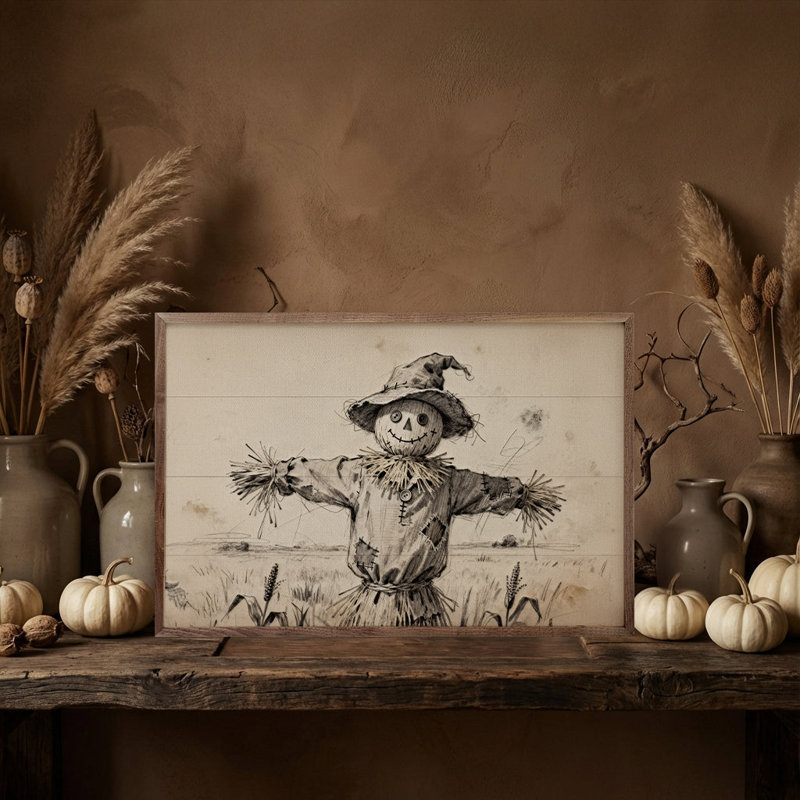 Scarecrow, 10" H x 16" W