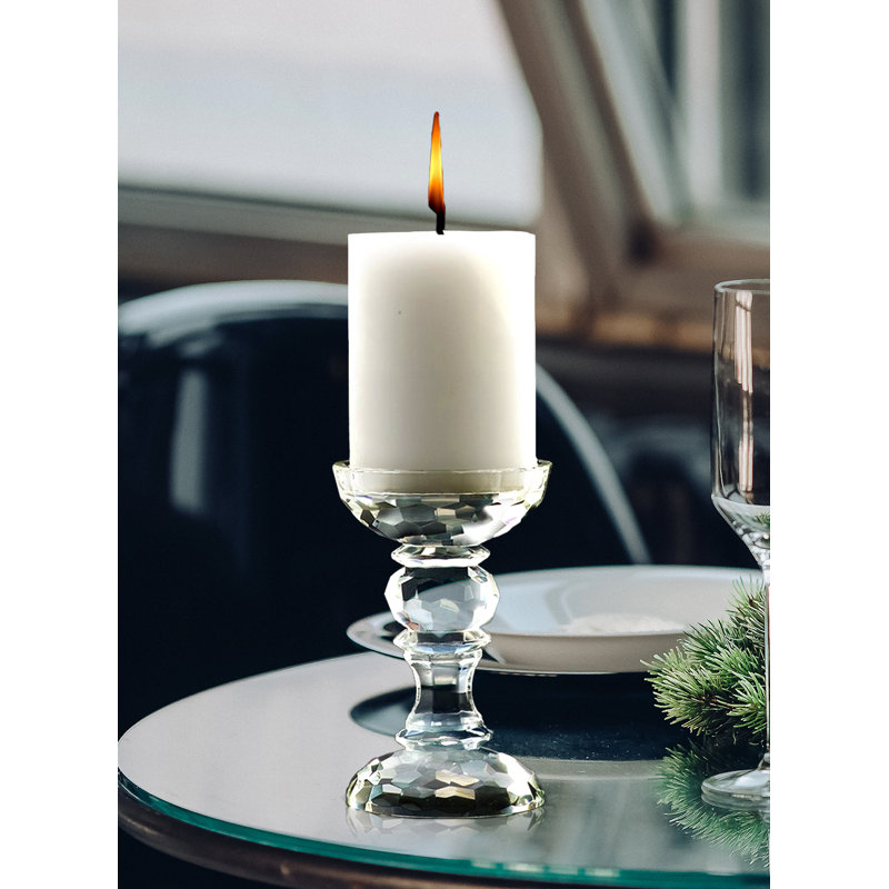 5'' H Glass Tabletop Candlestick