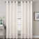 Lyla Linen Solid Color Bedroom Privacy Window Drapes Energy Saving Light Filtering Sheer Woven Linen Elegant Grommet 2 Curtain Panels