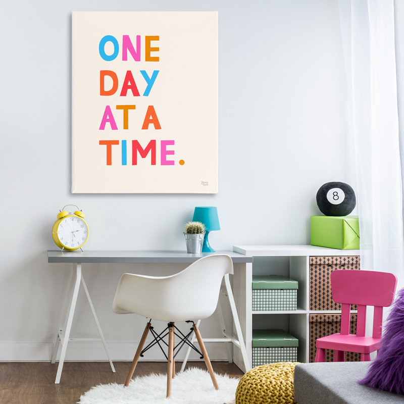 "One Day At A Time", art mural sur toile par Jessica Beck, H 48 po x l 36 po