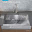 Ludington 34'' L Stainless Steel Single Basin Kitchen Sink