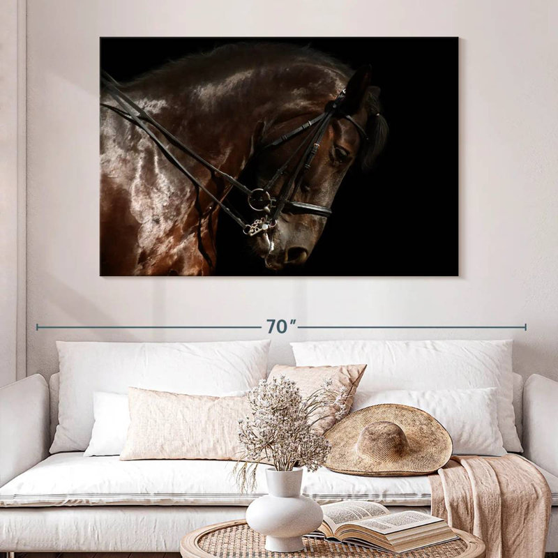 Brampt Bridled Horse, 34" H x 51" W