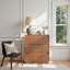 Commode simple à 3 tiroirs avec panneau ondulé Dejesus 