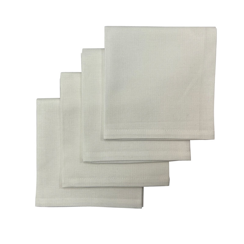 Linen Square Napkin, White