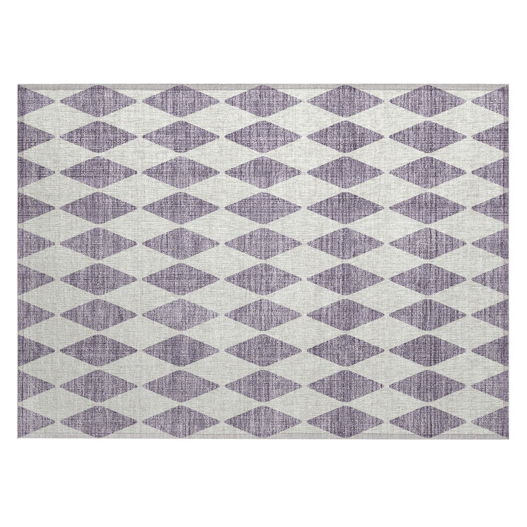 Fayme Washable Geometric Indoor / Outdoor Rug