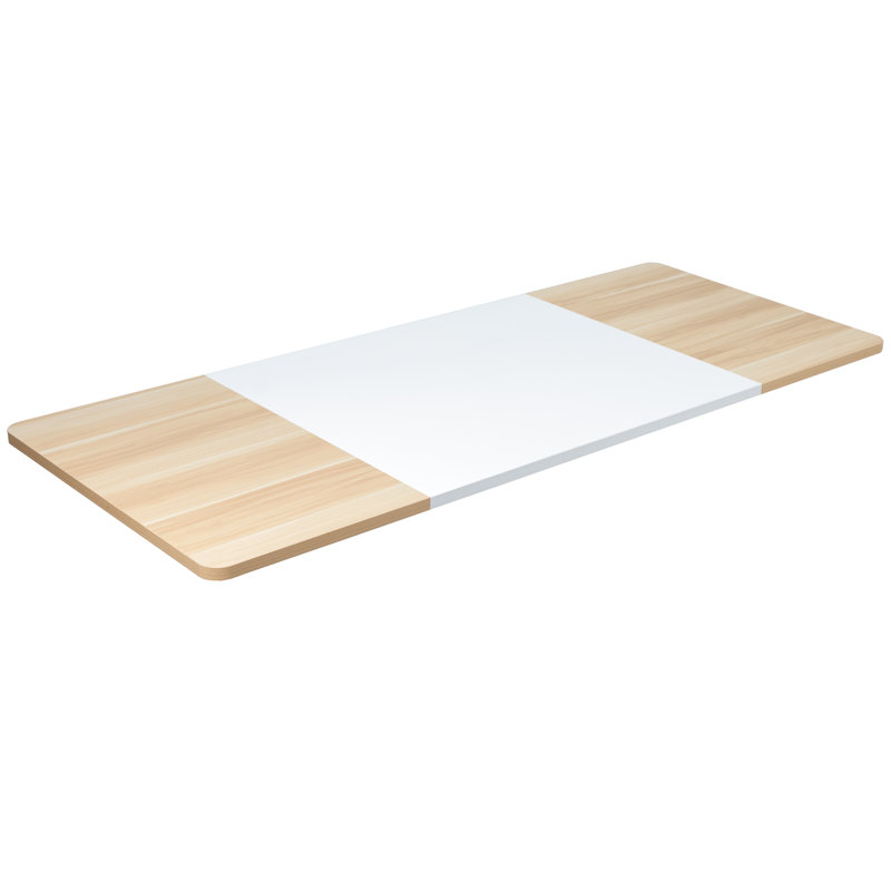 De table, White/Light Wood, 3-Piece, 71 po x 30 po