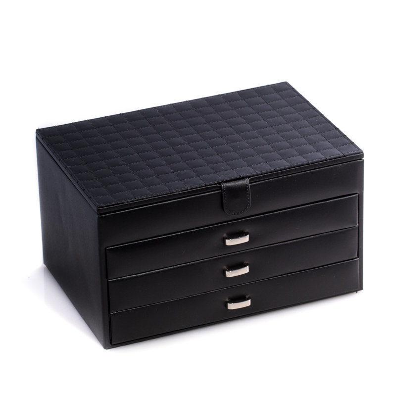 Leather Jewelry Box + Drawers