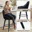 Swivel Upholstered Counter Stool with Metal Frame-2114964301-2114964339