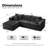 Boneless Sectional Upholstered L-Shaped Sofa With Chaise Lounge-845574580-845574577