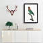 Caica Parrot by F. Levaillant - Picture Frame Painting Print-55513966-55513963