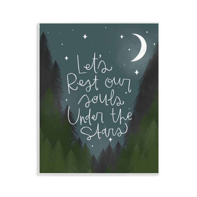 «Rest Our Souls Under Stars», plaque murale, design par Mandy Ford Art + Illustration