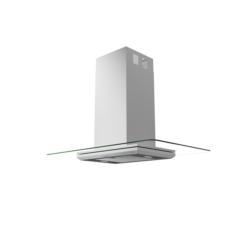 Zephyr Verona 42 in. 600 CFM Island Mount Range Hood with LED Light in Stainless Steel