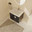 Ensemble de meuble-lavabo simple 23,83 po avec plateau en céramique Erielle-1694674384-1694674385