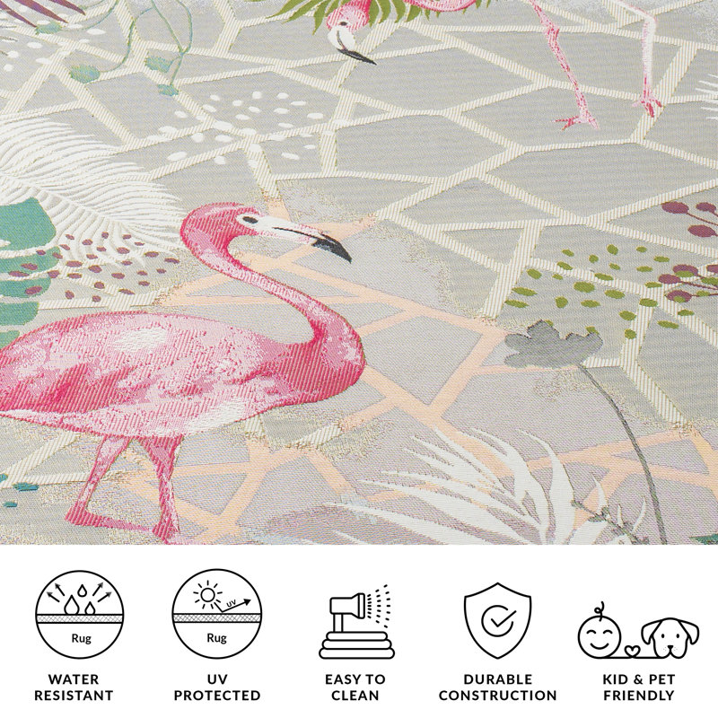 Tapis d'intérieur / extérieur à motif géométrique Izabella 500 Performance, Tapis de couloir 2 pi 8 po x 10 pi 5 po